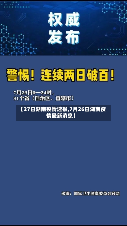 【27日湖南疫情速报,7月26日湖南疫情最新消息】-第2张图片