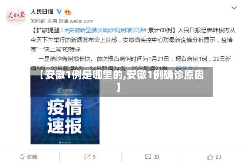 【安徽1例是哪里的,安徽1例确诊原因】-第3张图片