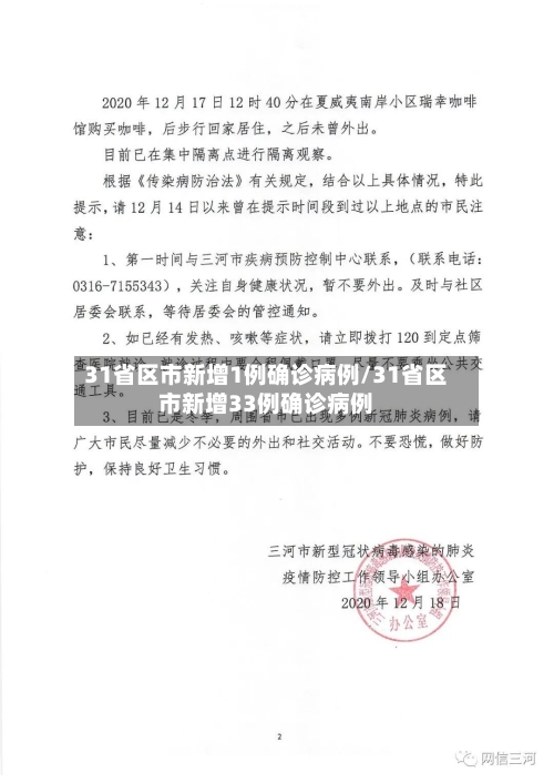 31省区市新增1例确诊病例/31省区市新增33例确诊病例-第3张图片