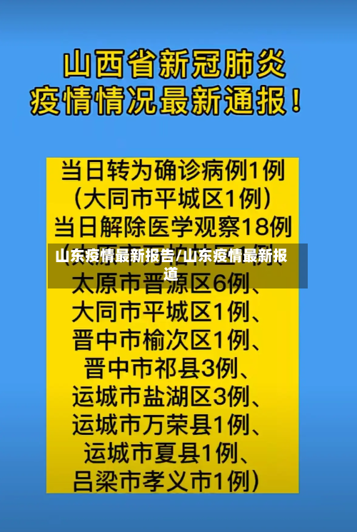山东疫情最新报告/山东疫情最新报道