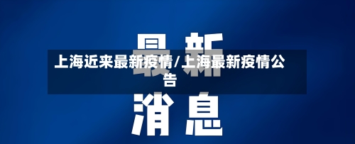上海近来最新疫情/上海最新疫情公告-第2张图片