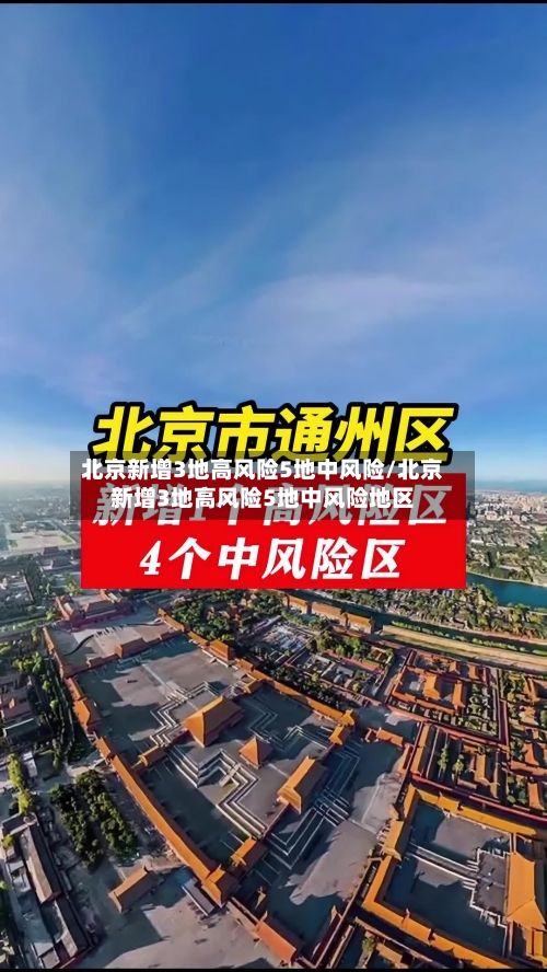 北京新增3地高风险5地中风险/北京新增3地高风险5地中风险地区