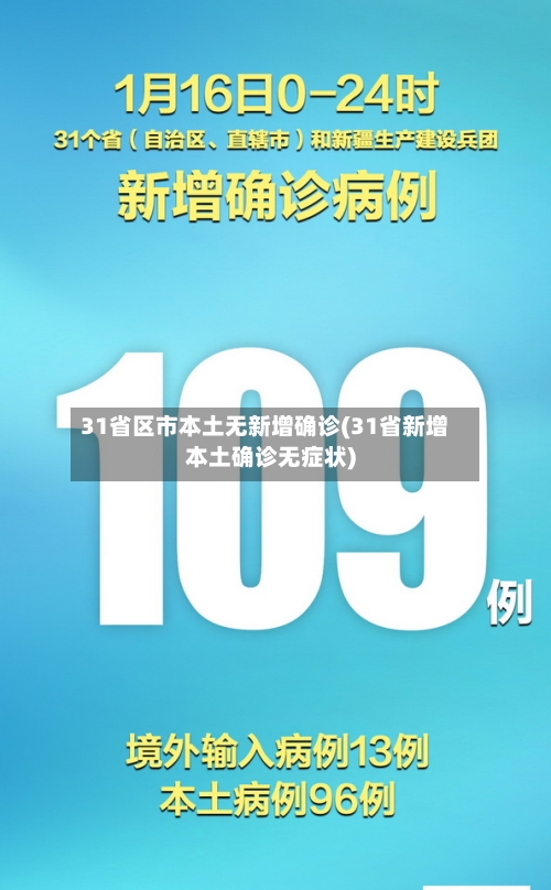 31省区市本土无新增确诊(31省新增本土确诊无症状)