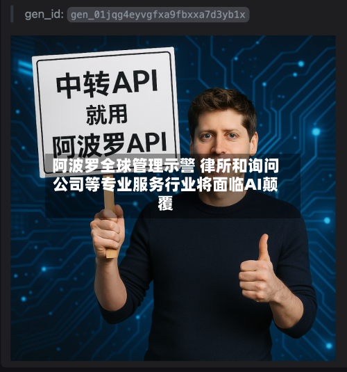 阿波罗全球管理示警 律所和询问公司等专业服务行业将面临AI颠覆-第2张图片