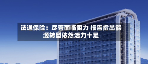 法通保险：尽管面临阻力 报告指出能源转型依然活力十足-第2张图片