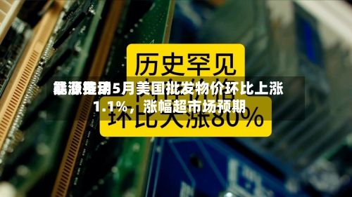 能源费用暴涨推动5月美国批发物价环比上涨1.1%，涨幅超市场预期-第2张图片