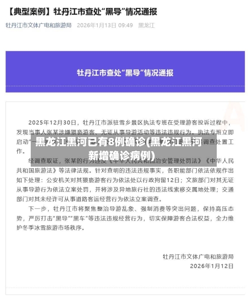 黑龙江黑河已有8例确诊(黑龙江黑河新增确诊病例)-第2张图片